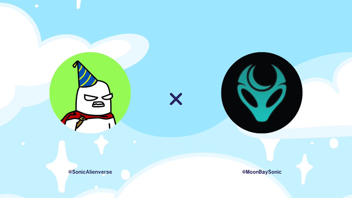 MoonBay 🌙 $Moon (@moonbaysonic) on Twitter photo We're giving away 10 whitelist spots for the Sonic Alienverse NFT mint
+
1 Custom 1/1 Artwork by the legendary <a href="/DoodledLlama/">SuperLlama🔺🦙👽🐸</a> 🎨👽✨
To enter:
✅ Retweet
✅ Follow <a href="/SonicAlienverse/">AlienverseOnSonic</a> & <a href="/MoonBaySonic/">MoonBay 🌙 $Moon</a>
✅ Tag 4 friends in the replies
🕒 Ends in 48 hours — don’t miss it! We're giving away 10 whitelist spots for the Sonic Alienverse NFT mint
+
1 Custom 1/1 Artwork by the legendary <a href="/DoodledLlama/">SuperLlama🔺🦙👽🐸</a> 🎨👽✨
To enter:
✅ Retweet
✅ Follow <a href="/SonicAlienverse/">AlienverseOnSonic</a> & <a href="/MoonBaySonic/">MoonBay 🌙 $Moon</a>
✅ Tag 4 friends in the replies
🕒 Ends in 48 hours — don’t miss it!