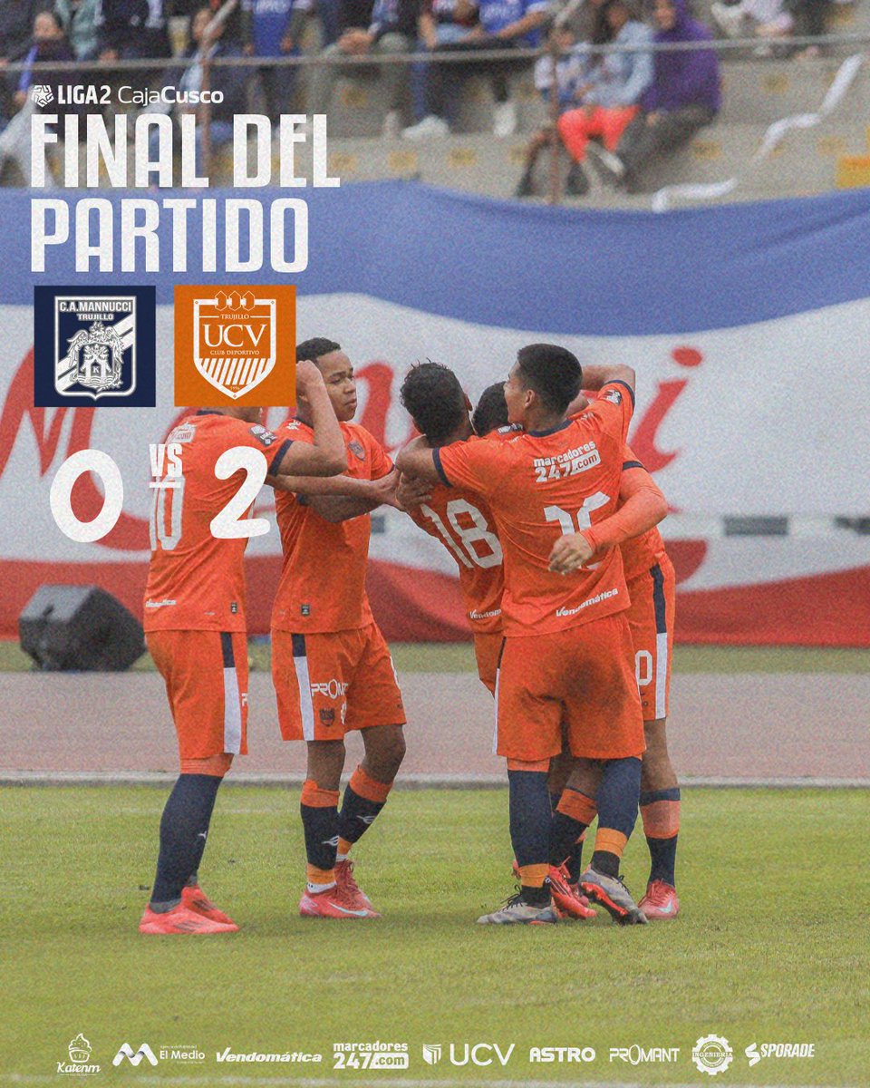 ⏱️ 𝙁𝙞𝙣𝙖𝙡 𝙙𝙚𝙡 𝙥𝙖𝙧𝙩𝙞𝙙𝙤

𝐃𝐢𝐬𝐟𝐫𝐮𝐭𝐚 𝐭𝐮 𝐝í𝐚 𝐩𝐚𝐩á 𝐩𝐨𝐞𝐭𝐚🧡

𝙼𝚊𝚗𝚗𝚞𝚌𝚌𝚒 0️⃣ 🆚 2️⃣ 𝚄𝙲𝚅

#VallejoEsTrujillo 🟠🔵🟠