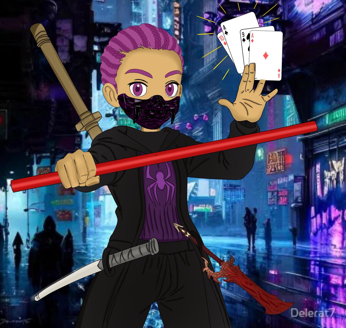 TheJDzero's tweet image. Another commission art of my OC made by @GfxHannah1