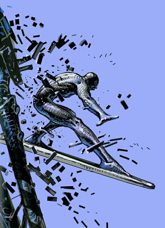Into the Weird (@intoweird) on Twitter photo The Silver Surfer by Moebius #ComicArt The Silver Surfer by Moebius #ComicArt