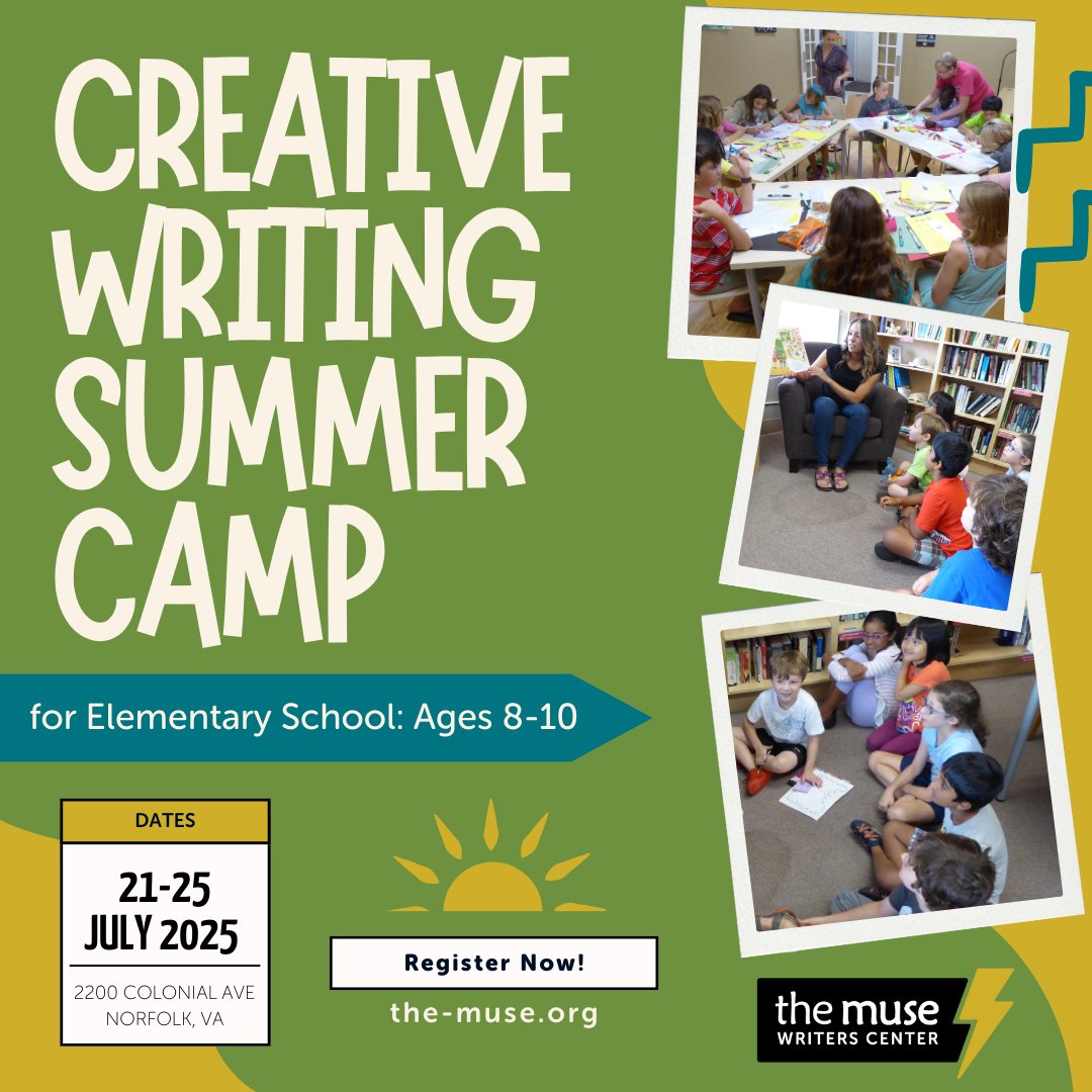 ☀️The Muse Elementary School Summer Camp is a great opportunity for young creative writers to have fun with words–both out loud and on paper. During each day of this afternoon camp, we’ll explore a different type of creative writing &amp; expression⛺️

✍️the-muse.org/event/creative…