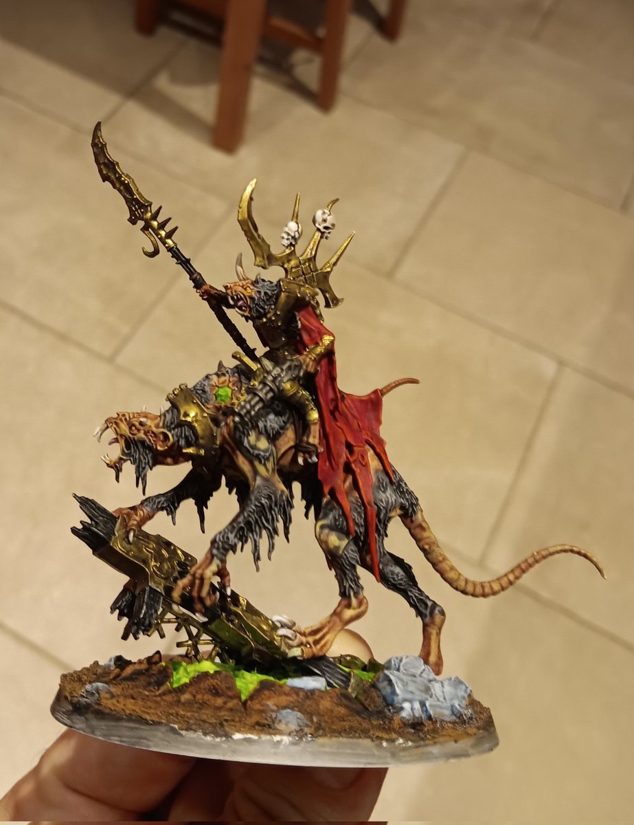 #hobbystreak day 1450 finished the Clawlord on Gnaw-beast #ageofsigmar #skaven