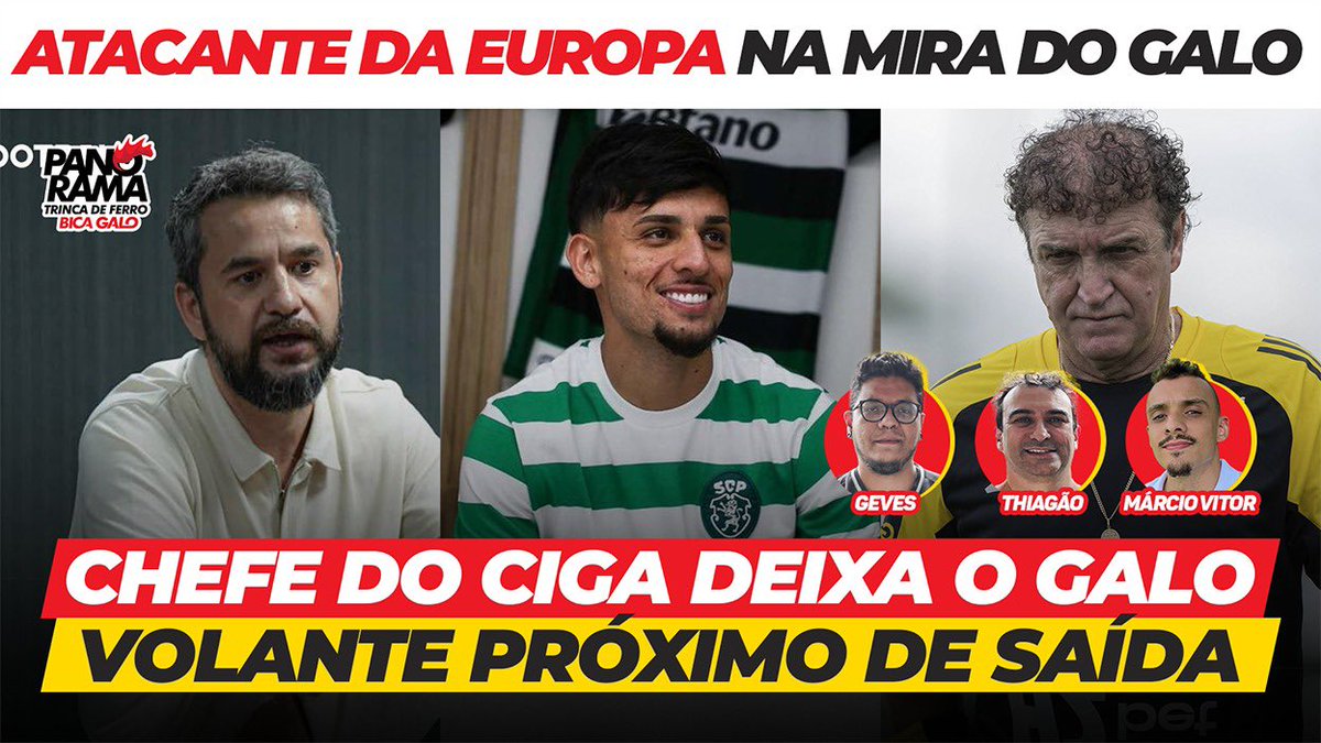 CANAL BICA GALO (@canalbicagalo) on Twitter photo 👀 ATACANTE DA EUROPA NA MIRA DO GALO
🚨 CHEFE DO CIGA DEIXA O GALO
🔥 VOLANTE PRÓXIMO DE SAÍDA
Trinca no ar com <a href="/Geves_Galo/">Marco Geves | BICA GALO</a> , <a href="/thgalodoido/">Thiago Martins Silveira</a> e <a href="/_marciiovitor/">Marcio Vitor</a>
Ao vivo👇
youtube.com/live/CqDbBc2TX… 👀 ATACANTE DA EUROPA NA MIRA DO GALO
🚨 CHEFE DO CIGA DEIXA O GALO
🔥 VOLANTE PRÓXIMO DE SAÍDA
Trinca no ar com <a href="/Geves_Galo/">Marco Geves | BICA GALO</a> , <a href="/thgalodoido/">Thiago Martins Silveira</a> e <a href="/_marciiovitor/">Marcio Vitor</a>
Ao vivo👇
youtube.com/live/CqDbBc2TX…