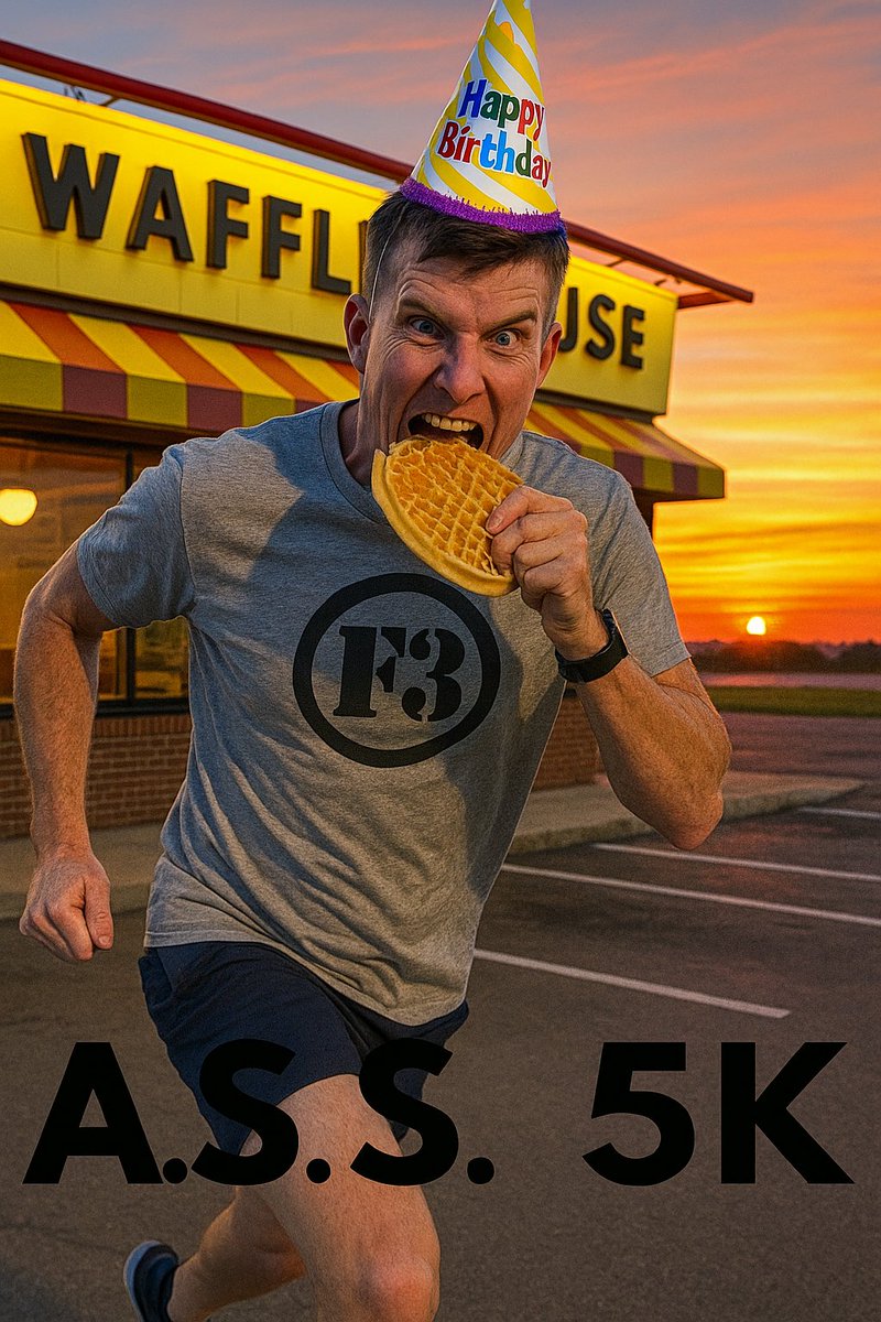 jschatz915's tweet photo. Yo @WaffleHouse 
Your crew in Arlington, TN was amazing for our 3rd annual a.s.s. 5k
#wafflehouse #f3nation https://t.co/2dadoG5H9t