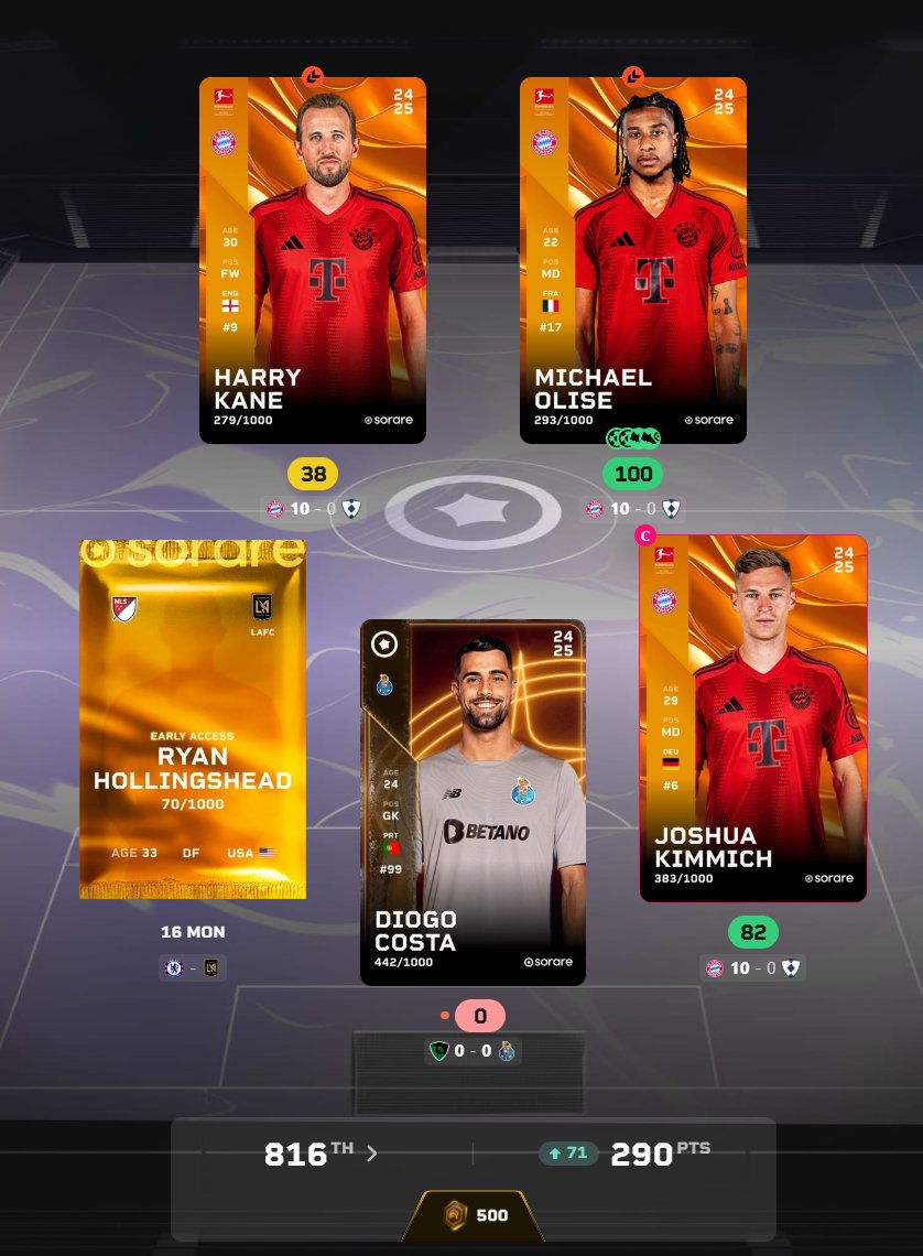 Please save me Sorare,

these DNPs are brutal.