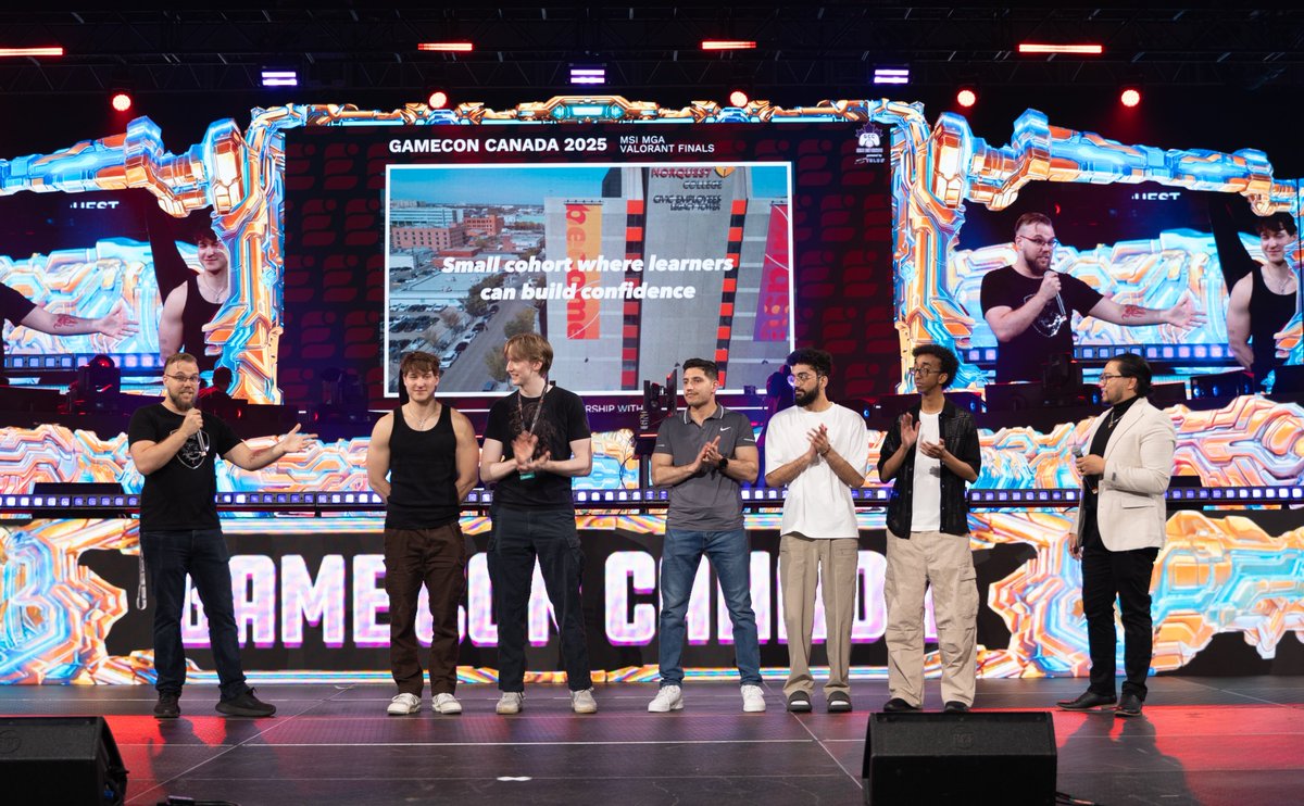 The winners of <a href="/MSICanada/">MSI Gaming Canada</a> Valorant tournament at <a href="/gameconcanada/">GameConCanada</a> RETIREMENT HOME took home the win 🔥#NorQuestCollege #NorQuestEsports #msicanada