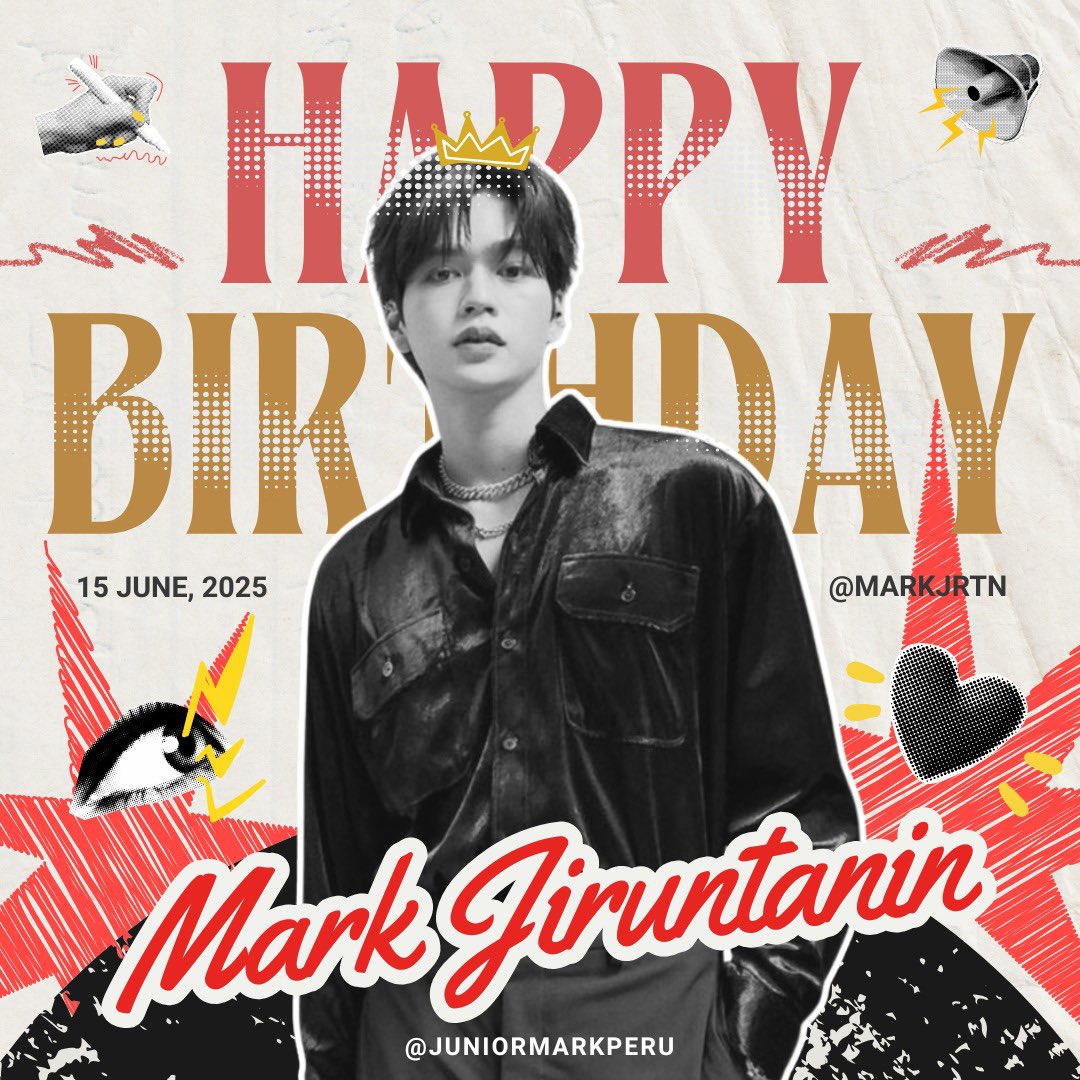 juniormarkperu's tweet photo. Happy Birthday, Mark! 🥳✨ From Peru, we celebrate your life, talent, and the joy you bring us. Thank you for every smile! Wishing you love, success &amp; unforgettable moments. 🇵🇪❤️ #ShineOnMarkjrtn28th @markjrtn https://t.co/l7JcoimM0Q