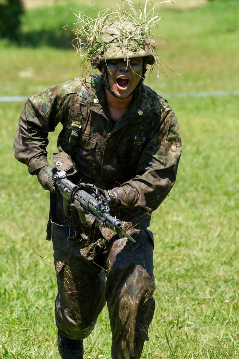 第117教育大隊では新隊員の戦闘訓練の練度判定が行われました