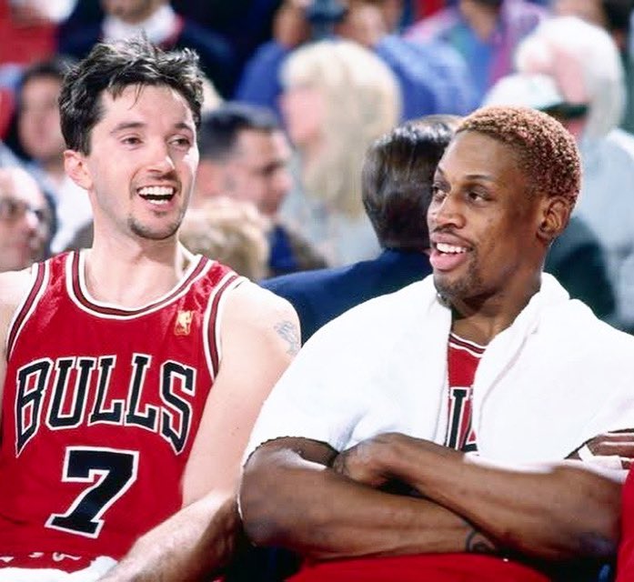 Toni Kukoc partied once with Dennis Rodman — and never did it again:

"I once went out with Rodman. When we got to the bar, he ordered 40 vodkas and 10 beers. There were only four of us, so I asked if more people were coming. He said no — it was just a strategy to keep the bar