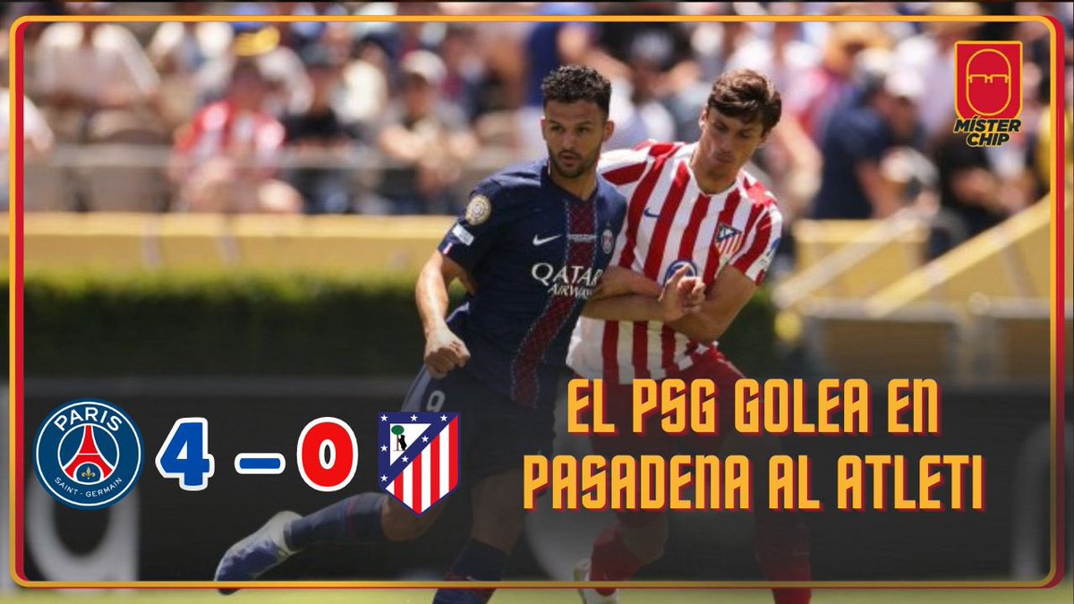 2010MisterChip's tweet photo. ‼️ NUEVO VÍDEO ‼️

🔵🔴 ¡EL PSG ARROLLA AL ATLÉTICO DE MADRID CON UN ROTUNDO 4-0! ⚪️🔴

Ya tienes disponible en el canal de YouTube el análisis del primer partidazo que nos ofrece este nuevo #FIFACWC . ¡Al lío! 👇 https://t.co/Dn1o9cVl49
