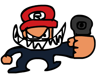 DESENHE AGORA, OU VAI ROLAR BRIGA (desenhei o boneco com a arma em 1 minuto e meio)