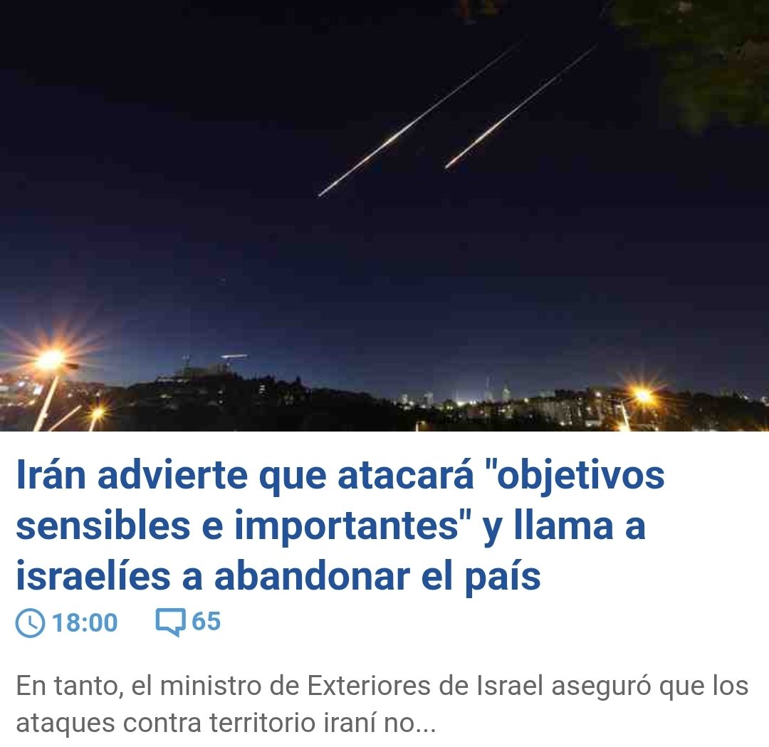 ESTA ESCRITO
Irán (Persia) hará desaparecer Israel, sacrificarán al 85% de su población y solo el 15% que sobrevive se instalará en la Patagonia Chileno Argentina. El #PlanAndinia esta trazado hace mucho pero el borregaje sigue pensando que es Teoría de la Conspiración.