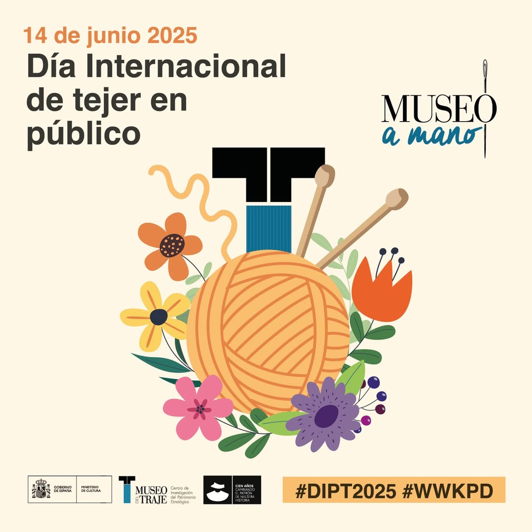 TextileOrchard's tweet photo. And so I spent yesterday's morning making a 'roseta', a type of lace from Canary Islands, at Museo del Traje for World Wide Knit in Public Day 2025. 

#roseta#rosetadetenerife #rosetacanaria #dipt2025 #wwkpd @MuseodelTraje https://t.co/wWtSXumLNe