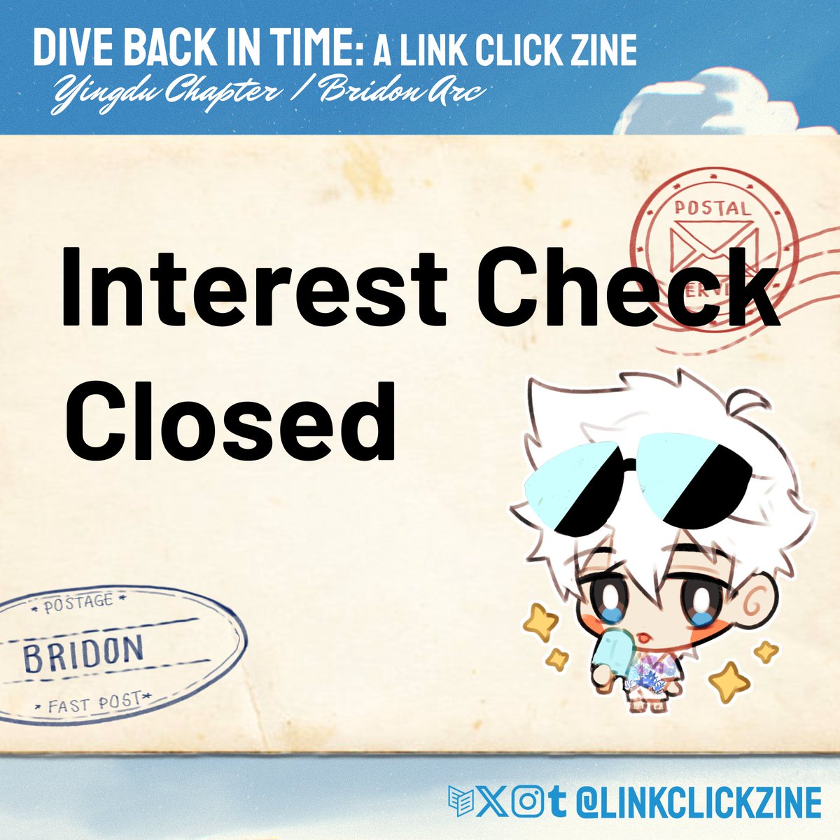 linkclickzine's tweet image. 🎞️ INTEREST CHECK CLOSED 🎞️
Our Interest Check is now closed! Stay tuned for the results of our interest check...
Contributor Applications will be opening up tomorrow! We're looking for artists and writers to join us...
