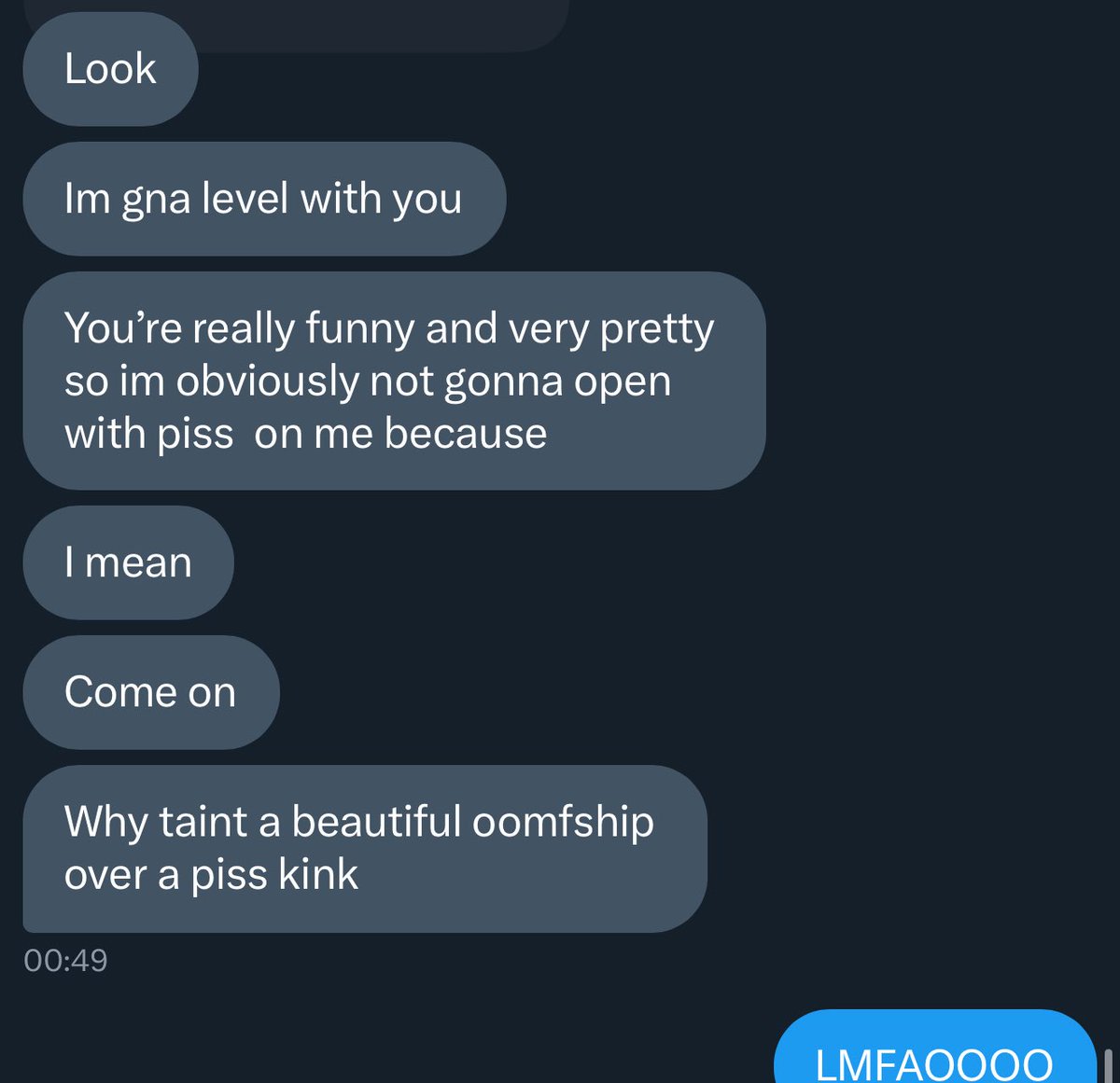 L8 night deep talk with oomf