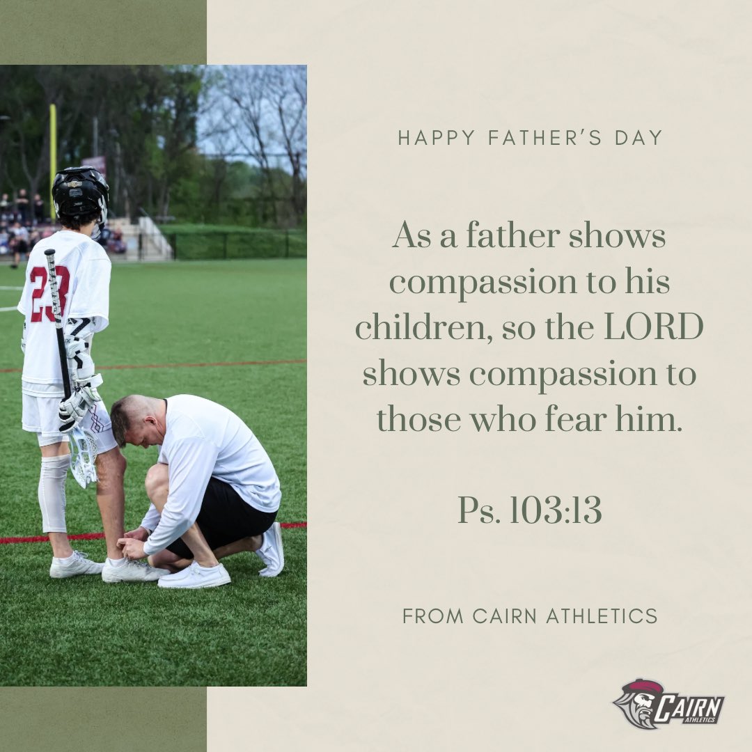 To the Dads that support us every game, no matter what. Happy Father’s Day from Cairn Athletics

#PursueExcellence