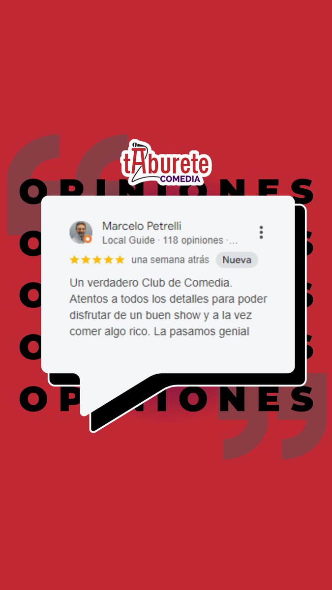 ¿Estás listo para reír hasta llorar? 😂🎤 Te esperamos en Taburete. Reserva en taburetecomedia.com.ar.