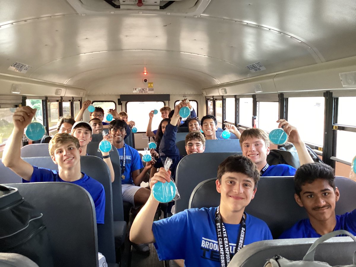 Thank you to Mrs. Olveda for making the team amazing “Play Like a Champion” cookies to enjoy on the ride home!