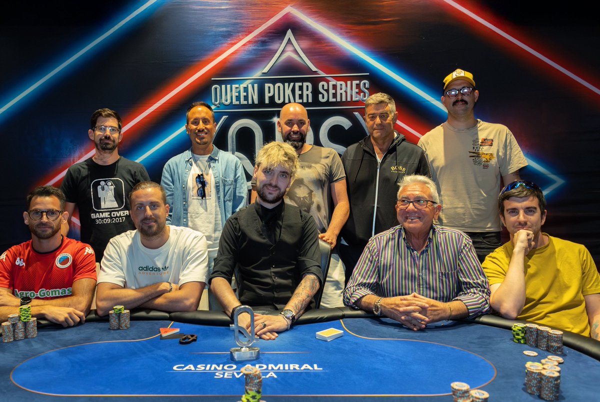 QUEEN POKER SERIES (@queenpokerevent) on Twitter photo Mesa final del torneo Fin del Fiesta en <a href="/CasinoAdmiralSV/">Casino Admiral Sevilla</a>.
¡Mucha suerte a todos y a por la última Q! 🏆 Mesa final del torneo Fin del Fiesta en <a href="/CasinoAdmiralSV/">Casino Admiral Sevilla</a>.
¡Mucha suerte a todos y a por la última Q! 🏆