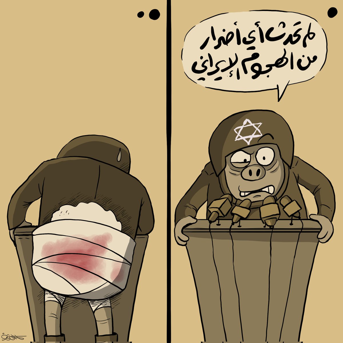 الاعلام الصهيوني يبشركم ان الامور طيبه
وعددالقتلى اليهودصفر