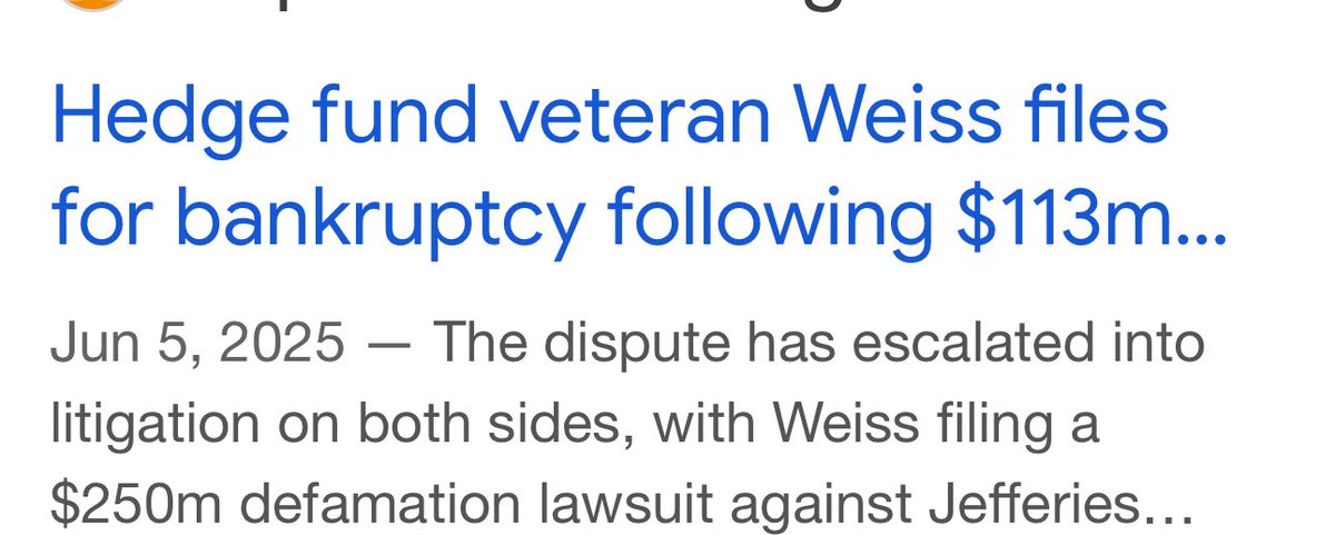 Add George Weiss to the H00ker and Thieves list that have had to file for bankruptcy due to shorting $AMC - but they all are making so much money- not! 🤣🤣🤣🤣🤣his hedge fund went under and he also had to file personally BK #FAFO tik tok shorty you better betray or be betrayed