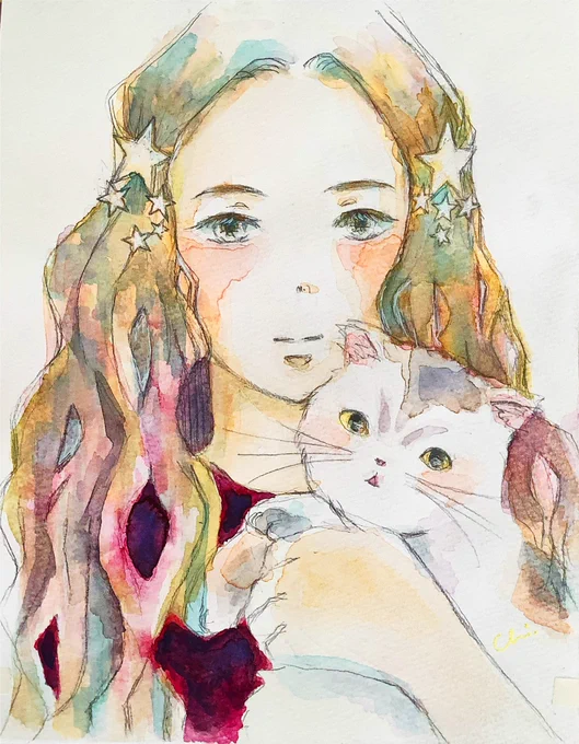 横須賀の Velo&amp;Galerie CAFE DU MICONOS さん、なんて素敵なカフェ オシャレな空間と美味しそうなコーヒーにキュン私の猫ちゃん作品を展示してくれるなんて感激です温もりとセンスが交差するカフェ、皆様にオススメ #CafeMiconos #横須賀 #猫アート