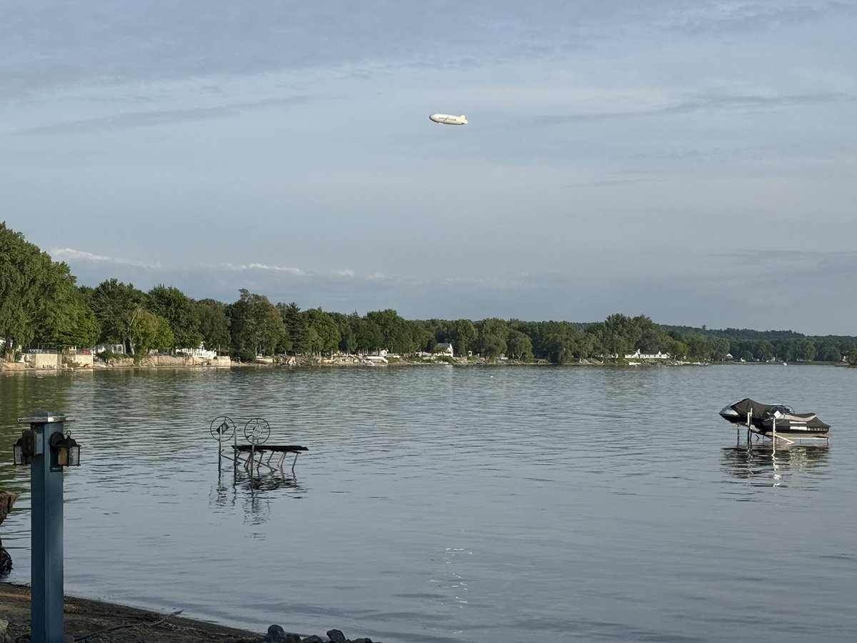 I spy, in the sky… <a href="/goodyear/">Goodyear</a> #Blimp <a href="/SPECNews1CNY/">Spectrum News 1 CNY/S.Tier</a> 

Blimp is headed the Watertown Intl. Airport for landing.