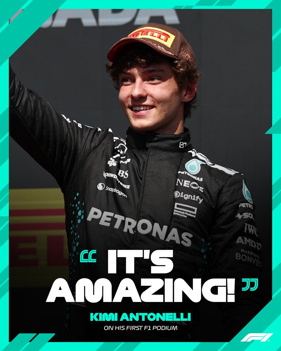 OVY Initial Cap black O logo Formula 1 on X