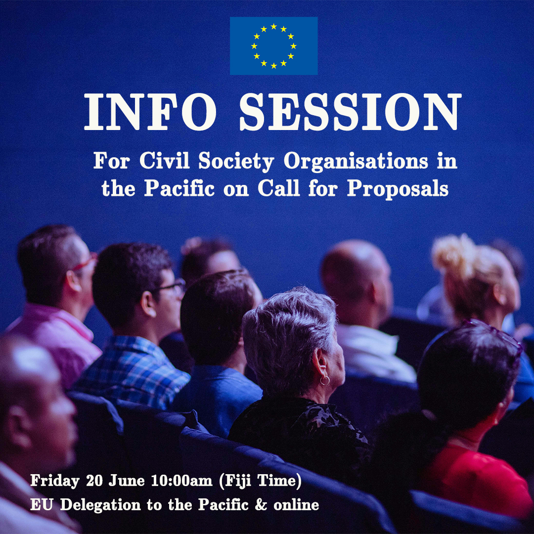 We will hold an information session for civil society organisations in the Pacific ahead of the launch of a Call for Proposals later this year.

Friday 20 June, starting at 10:00am at the EU Delegation Level 6, TappooCity Complex, Suva. 

Details: urlr.me/tnErZV
