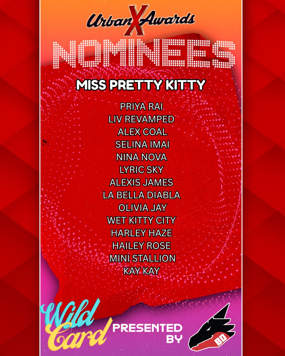 The Urban X Awards (@urbanxawards) on Twitter photo Urban X Awards proudly announces the WILD CARD CATEGORIES MISS PRETTY KITTY <a href="/LivRevamped/">ʟɪᴠʀᴇᴠᴀᴍᴘᴇᴅ.ᴄᴏᴍ 🔮</a> <a href="/AlexxxCoal/">🦑 Alex Coal ♀️</a> <a href="/selina_imai/">Selina k. imai 🇮🇹</a> <a href="/ninanovaxoxo/">✨nina nova✨</a> <a href="/Lyricskyxx/">Lyric Sky ✈️NYC June 21-23🤩</a> <a href="/petite_alexis/">Alexis James</a> <a href="/LaBellaDiablaX/">The Gorgeous Devil 😈</a> @oliviajayxxx <a href="/xEnoughSaidx/">MARIE 🎨</a> <a href="/HarleyxxxHaze/">Harley Haze</a> <a href="/HaileyRoseFucks/">🌹Hailey Rose🌹</a> <a href="/kaykayOF/">Kay Kay</a> <a href="/priyaraixxx/">Priya Anjali Rai</a> Urban X Awards proudly announces the WILD CARD CATEGORIES MISS PRETTY KITTY <a href="/LivRevamped/">ʟɪᴠʀᴇᴠᴀᴍᴘᴇᴅ.ᴄᴏᴍ 🔮</a> <a href="/AlexxxCoal/">🦑 Alex Coal ♀️</a> <a href="/selina_imai/">Selina k. imai 🇮🇹</a> <a href="/ninanovaxoxo/">✨nina nova✨</a> <a href="/Lyricskyxx/">Lyric Sky ✈️NYC June 21-23🤩</a> <a href="/petite_alexis/">Alexis James</a> <a href="/LaBellaDiablaX/">The Gorgeous Devil 😈</a> @oliviajayxxx <a href="/xEnoughSaidx/">MARIE 🎨</a> <a href="/HarleyxxxHaze/">Harley Haze</a> <a href="/HaileyRoseFucks/">🌹Hailey Rose🌹</a> <a href="/kaykayOF/">Kay Kay</a> <a href="/priyaraixxx/">Priya Anjali Rai</a>