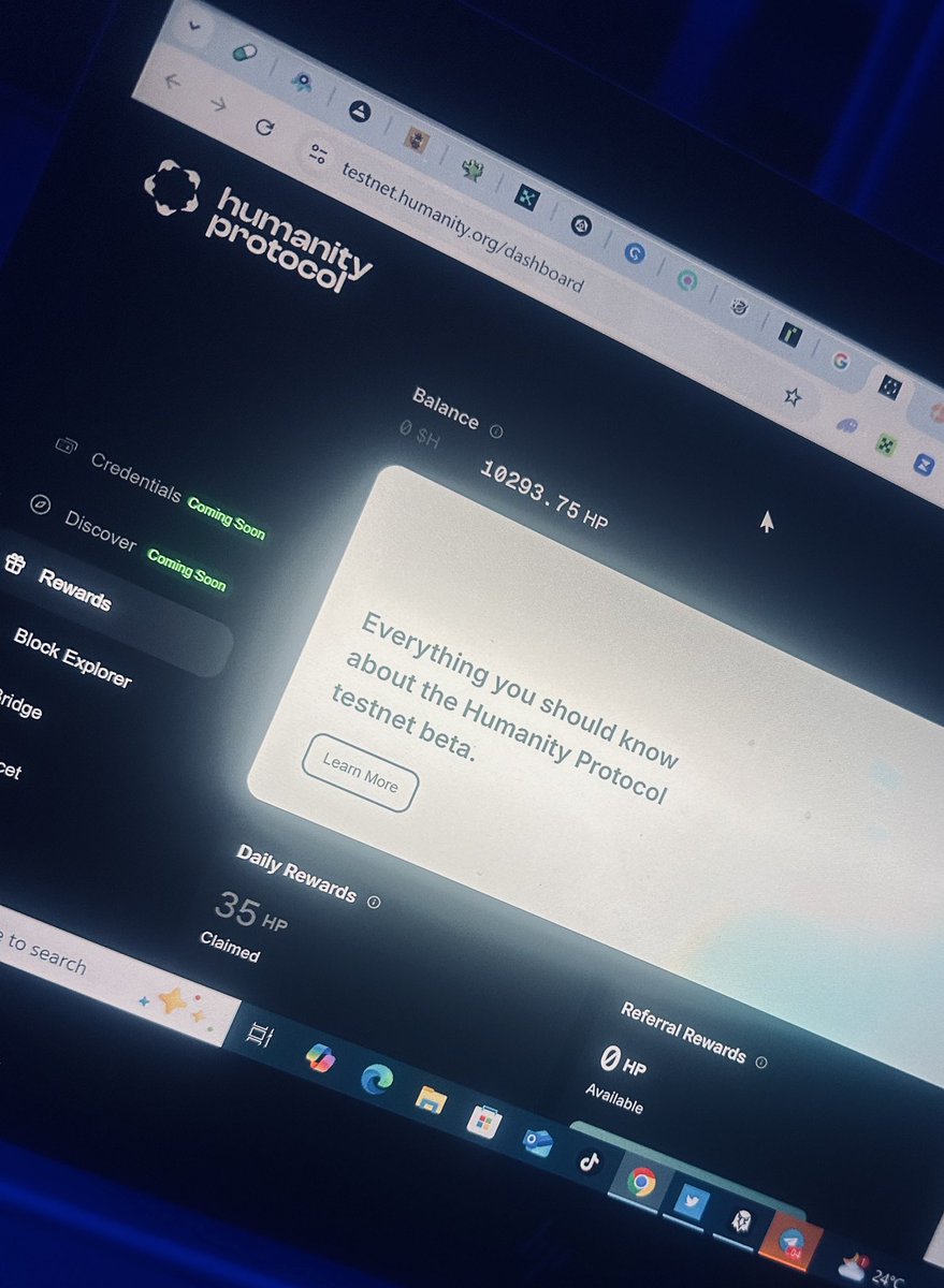 The fact that I am human means I am automatically eligible to participate in Humanity Protocol.

Imagine missing out on the $2.2M humanity protocol bounty because you didn’t engage in this post..

$H is the ticker for all humans