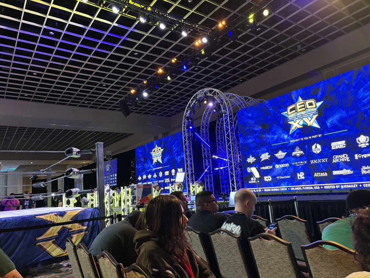RiotShielded's tweet photo. i had amazing seats for #CEO2025 Tekken 8 top 8! the crowds energy was amazing, nothing online compares to the experience of being here. I'm sticking around for sf6 top 8, going to be so sad saying goodbye to such an amazing event!!! https://t.co/43wqsdXnGj