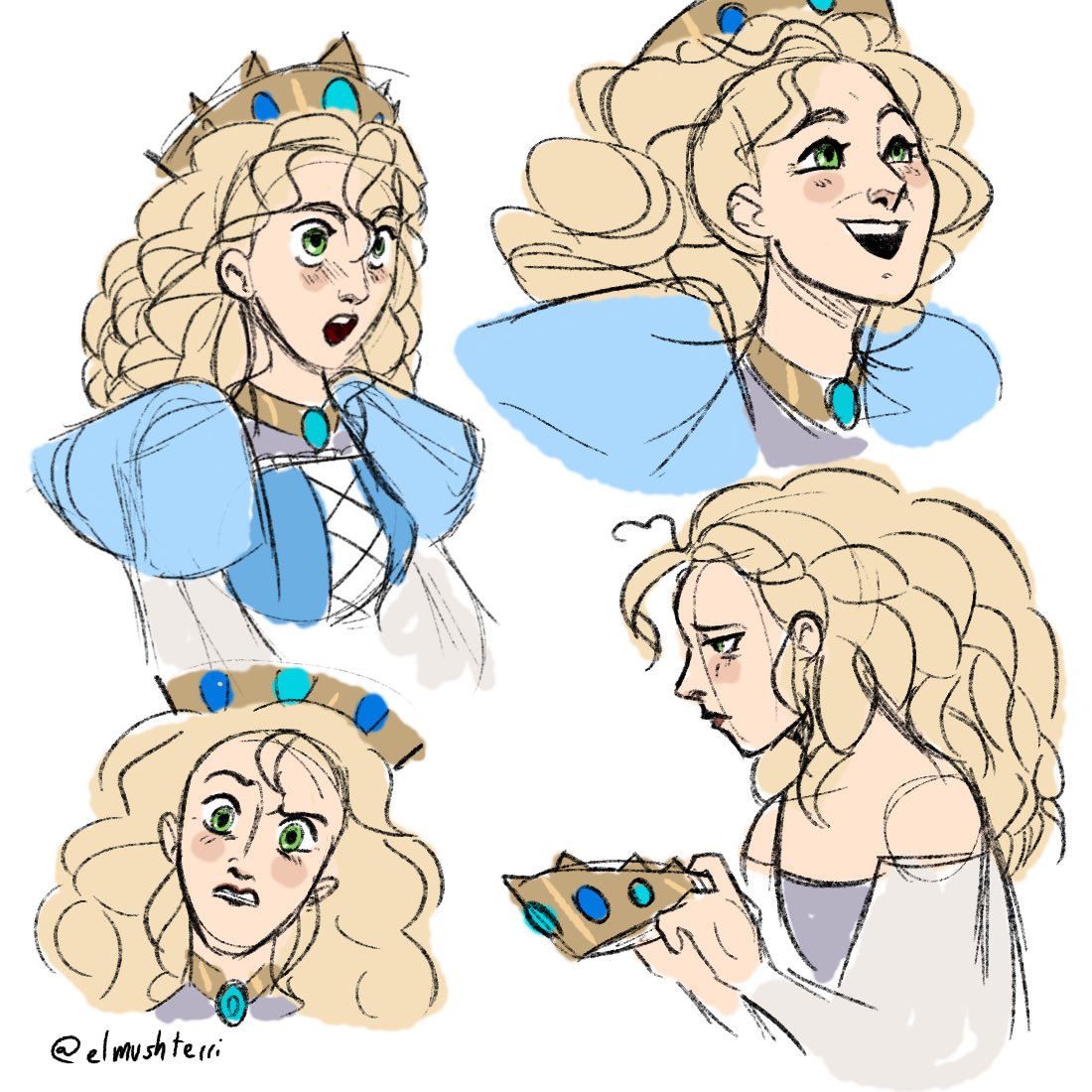 Elmushterri's tweet photo. Fanart of Soliana for @Calxiyn 😭 I’m so eager to know more about her. Also loved Calxiyn’s stream today, the writing exercises were so enjoyable. Need to draw Odyne next! https://t.co/q4layELaTQ