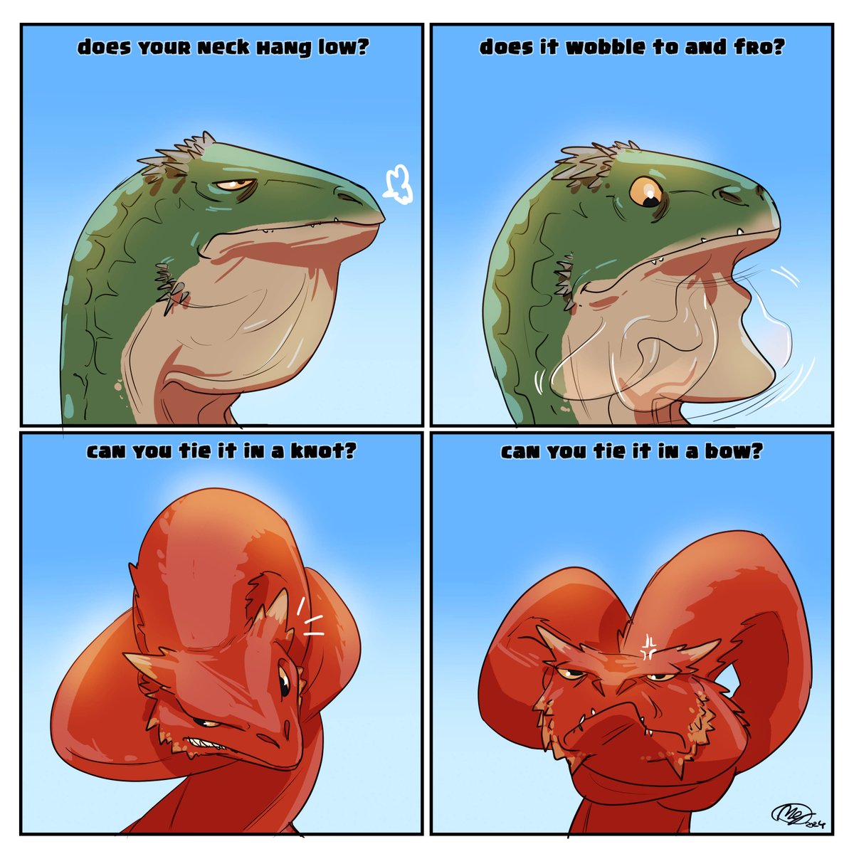 repost of a dumb little comic I did of Vhagar and Caraxes from HOTD. I couldn't not do this one lol.

#houseofthedragon #vhagar #caraxes #dragon #hbo