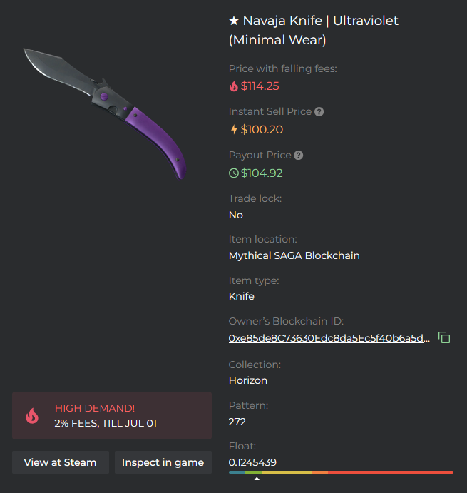 SodiumsGambles's tweet photo. 🚨Giveaway🚨
This weeks giveaway is a Navaja Ultraviolet (MW)
To enter:
✅Like &amp; Retweet
✅Verify in discord https://t.co/ErC3sAy0Vp
✅Comment your discord username
Winner announced in 1 Week! 
Good luck!🥇 https://t.co/eG6ddStiDM