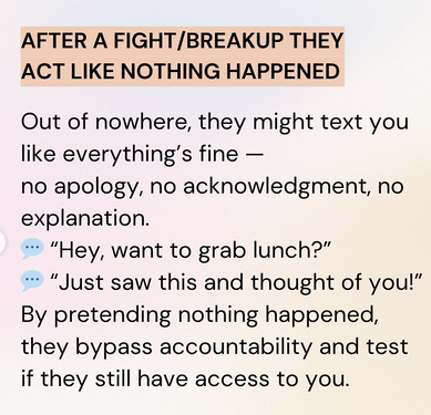 NarcissistBox's tweet image. Weird things narcissists do....#breakup #pretend #explanation #noapology #fight
