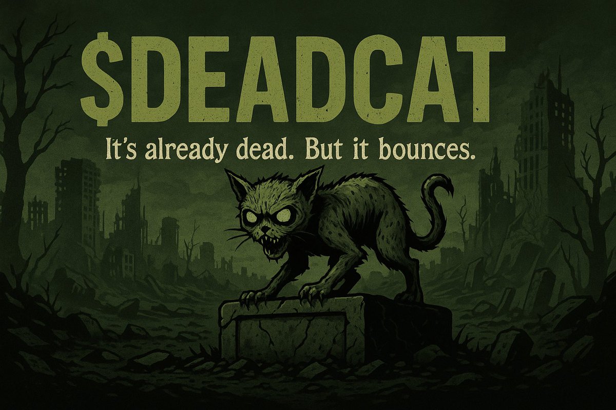 deadcatmc's tweet image. 🪦 It’s already dead.

But somehow… it bounces.

$DEADCAT is now live on PumpFun.

No utility. No future. Just resurrection.

3dJjkhrt6XcAHrebmEHzQvVRqEUPFL28KoQ3HN9mpump

#DEADCAT #DeadCatBounce #PumpFun #UndieOrDie