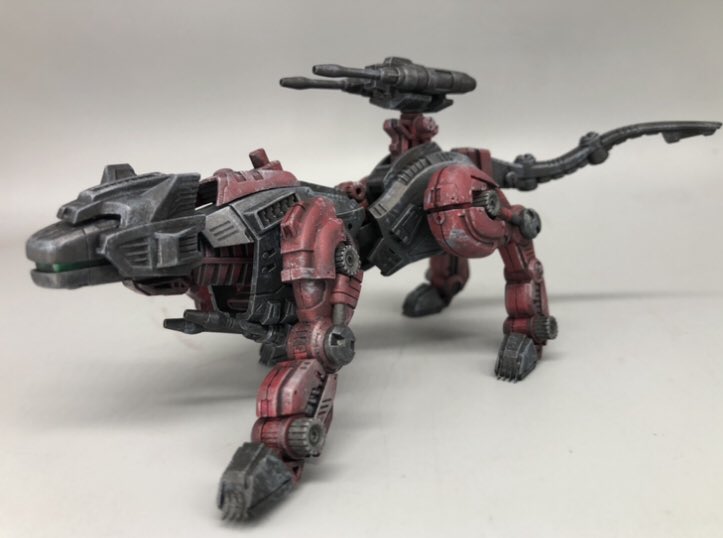 SigemikanZ's tweet image. リアライズのパッケージに使用した模型の塗装させて頂きました。グラフィックアーティストのICHIさんの手によりカッコイイパッケージになりました!
#ゾイド
#リアライズモデル