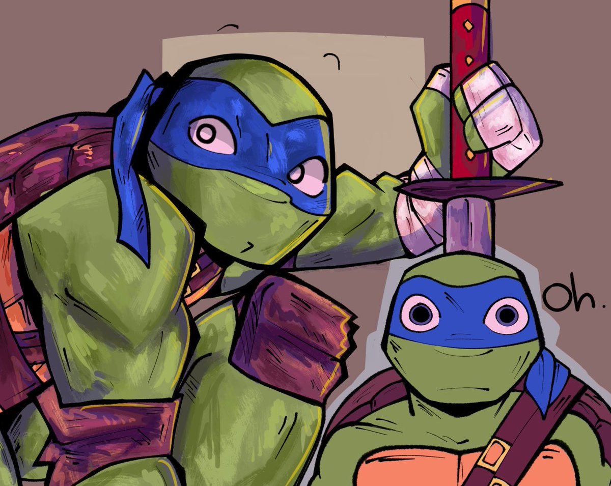 I hate how different he looks every time I draw him 😭

#tmnt2012 #TMNT