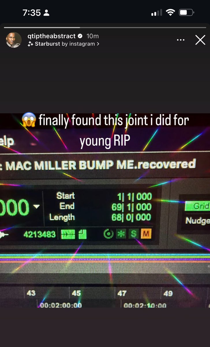 q tip posting that he had music for mac miller 💔💔💔