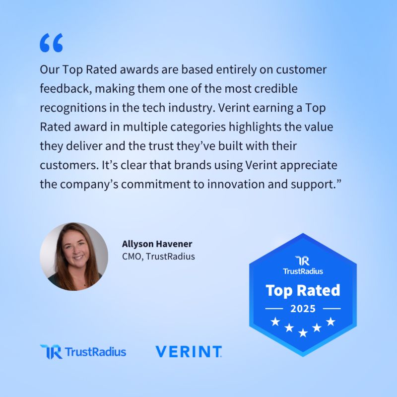 PaulTessier_cx's tweet image. Six wins. One platform. Endless impact. 🏆
We&apos;re proud to be named a 2025 TrustRadius Top Rated winner in six categories!
Thank you to our customers for making this possible. #CXAutomation #EX #AI