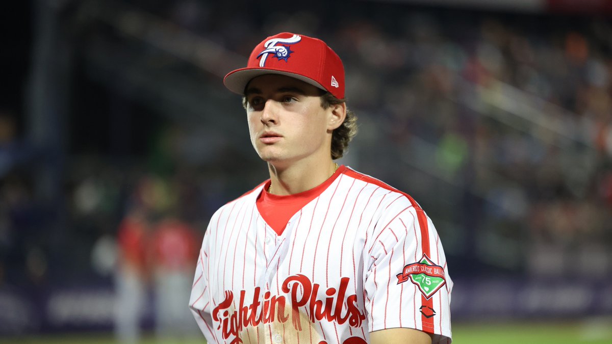 AidenStepansky's tweet image. The @Phillies selected Aidan Miller (@aidanmiller__) in 2023 largely for his bat. 

Though Miller, @MLBPipeline's No. 22 prospect, has vastly improved his base stealing. He's already surpassed his total from 2024 in 50 less games.

“I want to be a 5-tool player"

Story⬇️