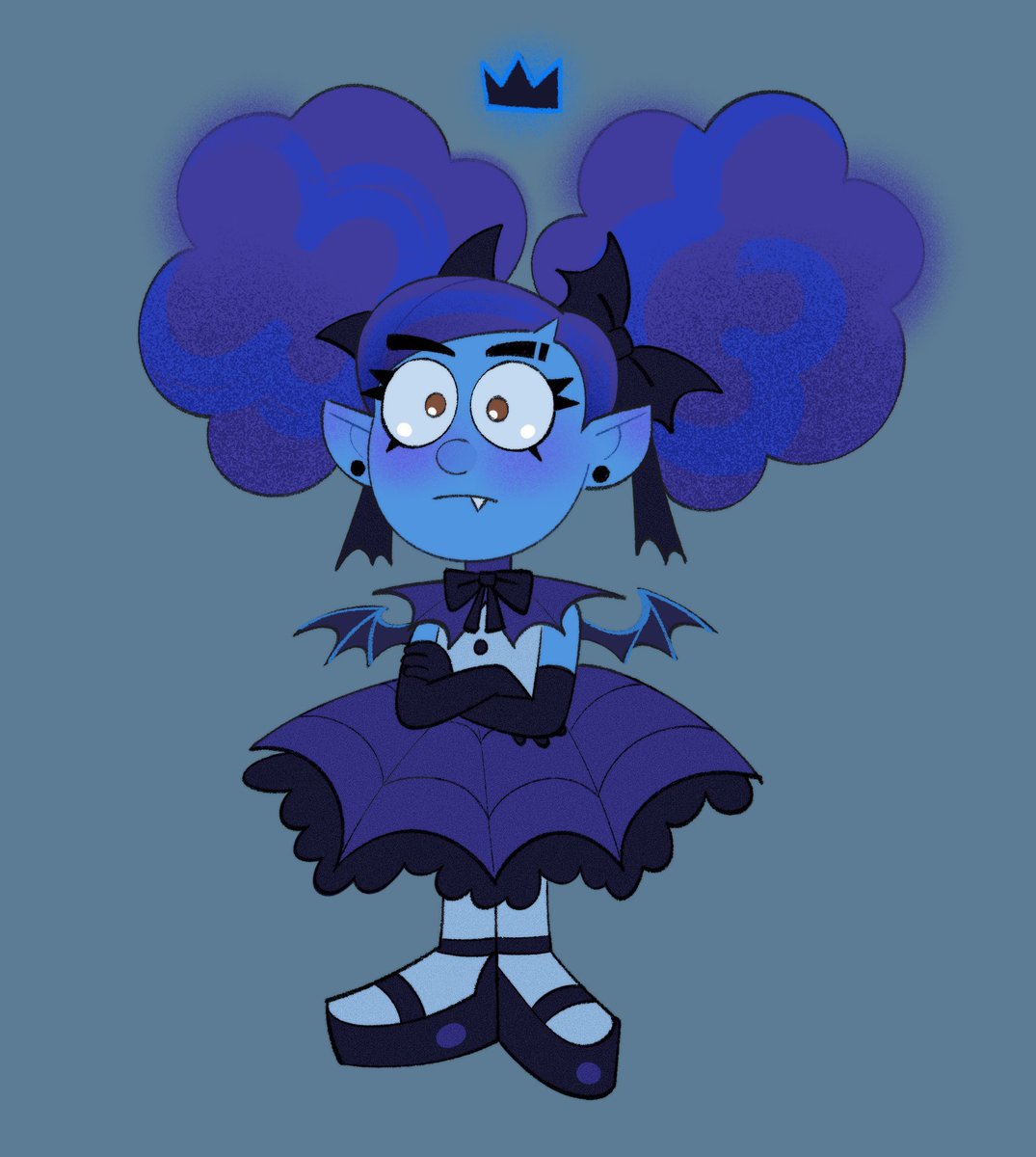 cherryfullart's tweet image. Realized I’ve never drawn Lezah! So here’s an itty bitty Lezah trying out a diff style 🤲