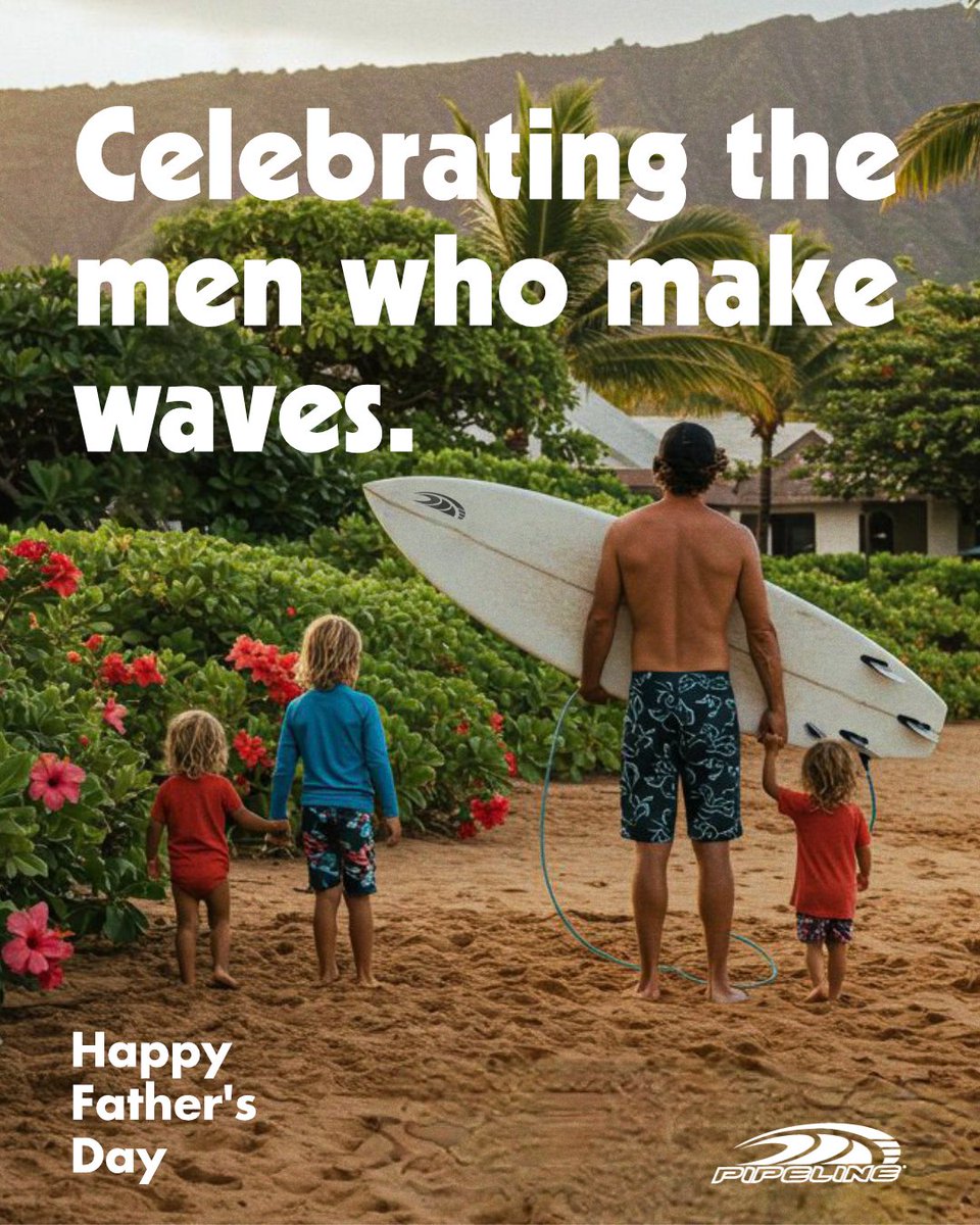 pipelinegear's tweet image. Happy Father’s Day to the dads who lead with heart, pass down the stoke, and show us how to stand tall on the board and in life. #pipelinegear #surf #beach #sea #ocean #oceanvibes #surfculture #ridethewave #coastalstyle #livetosurf #sealife