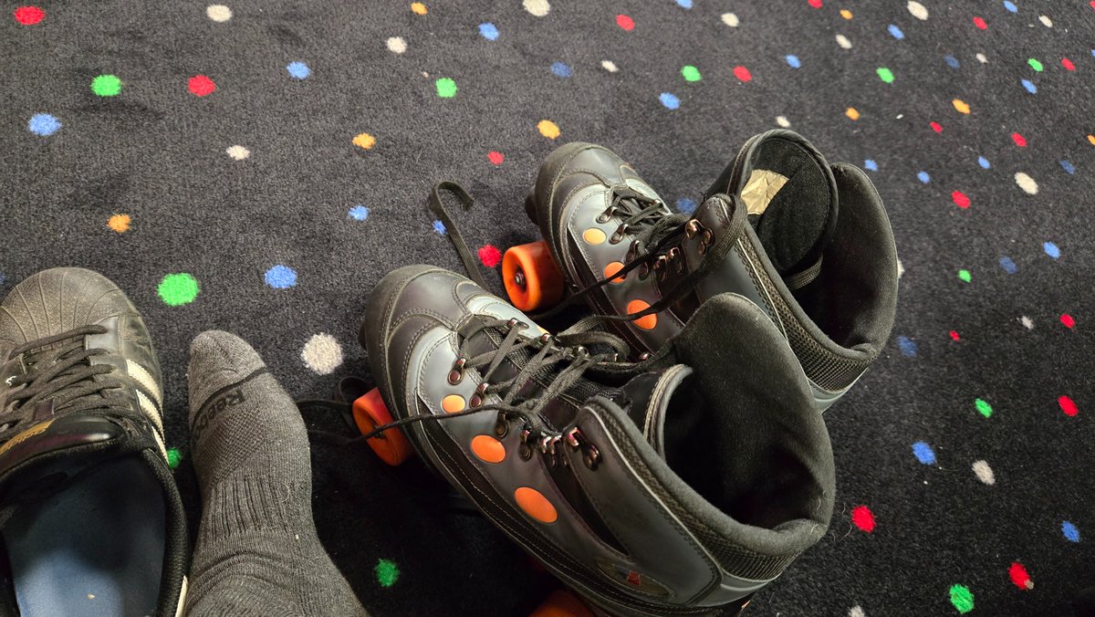 They say you never forget how to ride a bike... is rollerskate the same thing...? #ptoday