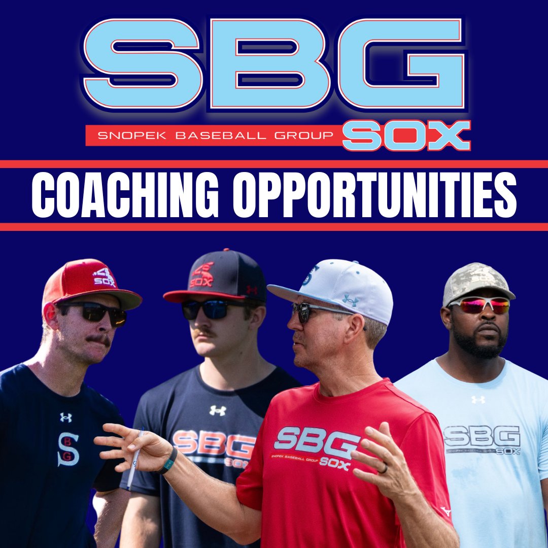 Snopek Baseball Group (@sbgsox) on Twitter photo SBG is always welcoming leaders who have a passion for the game. If you're interested, contact us by emailing director.
Jackson: colton@sbgsox.com
Hattiesburg: cooley@sbgsox.com
MS Coast: sean@p360performancesports.com
Auburn: lane@sbgsox.com
Mobile: MJ Morrisette mj@sbgsox.com SBG is always welcoming leaders who have a passion for the game. If you're interested, contact us by emailing director.
Jackson: colton@sbgsox.com
Hattiesburg: cooley@sbgsox.com
MS Coast: sean@p360performancesports.com
Auburn: lane@sbgsox.com
Mobile: MJ Morrisette mj@sbgsox.com
