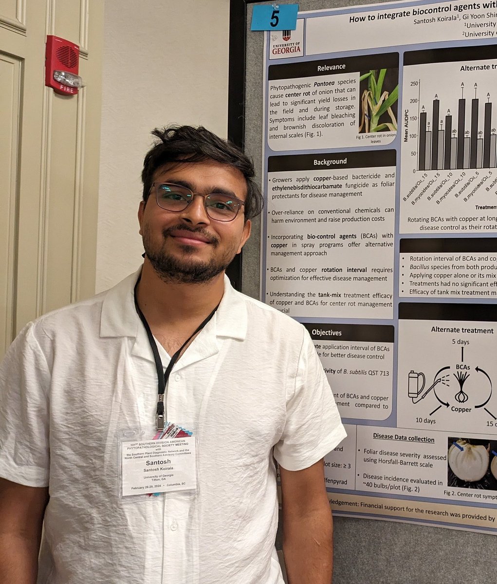 Bhabesh Dutta (@bhabeshdutta5) on Twitter photo Congratulations to my graduate (Santosh Koirala) who defended his Ph.D. dissertation last Friday <a href="/ugaCAESresearch/">UGA Ag & Environmental Research</a> <a href="/UGAPlantPath/">UGA Plant Pathology</a> Congratulations to my graduate (Santosh Koirala) who defended his Ph.D. dissertation last Friday <a href="/ugaCAESresearch/">UGA Ag & Environmental Research</a> <a href="/UGAPlantPath/">UGA Plant Pathology</a>