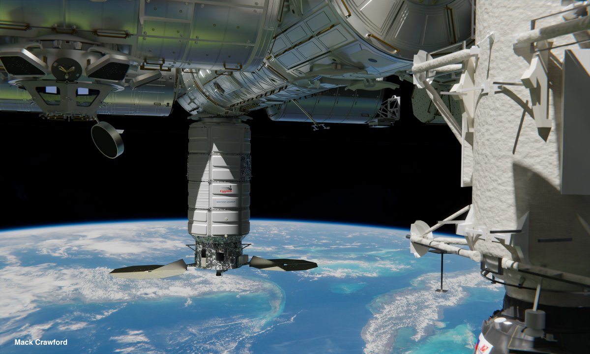 brickmack's tweet image. The "Mission-B" Cygnus, for use on the remaining CRS2 Cygnus flights. Mostly differentiated visually by a 4th PCM segment, but there are lots of subsystem changes as well to support longer-duration flights, reduce cost, and support more complex applications beyond simple cargo