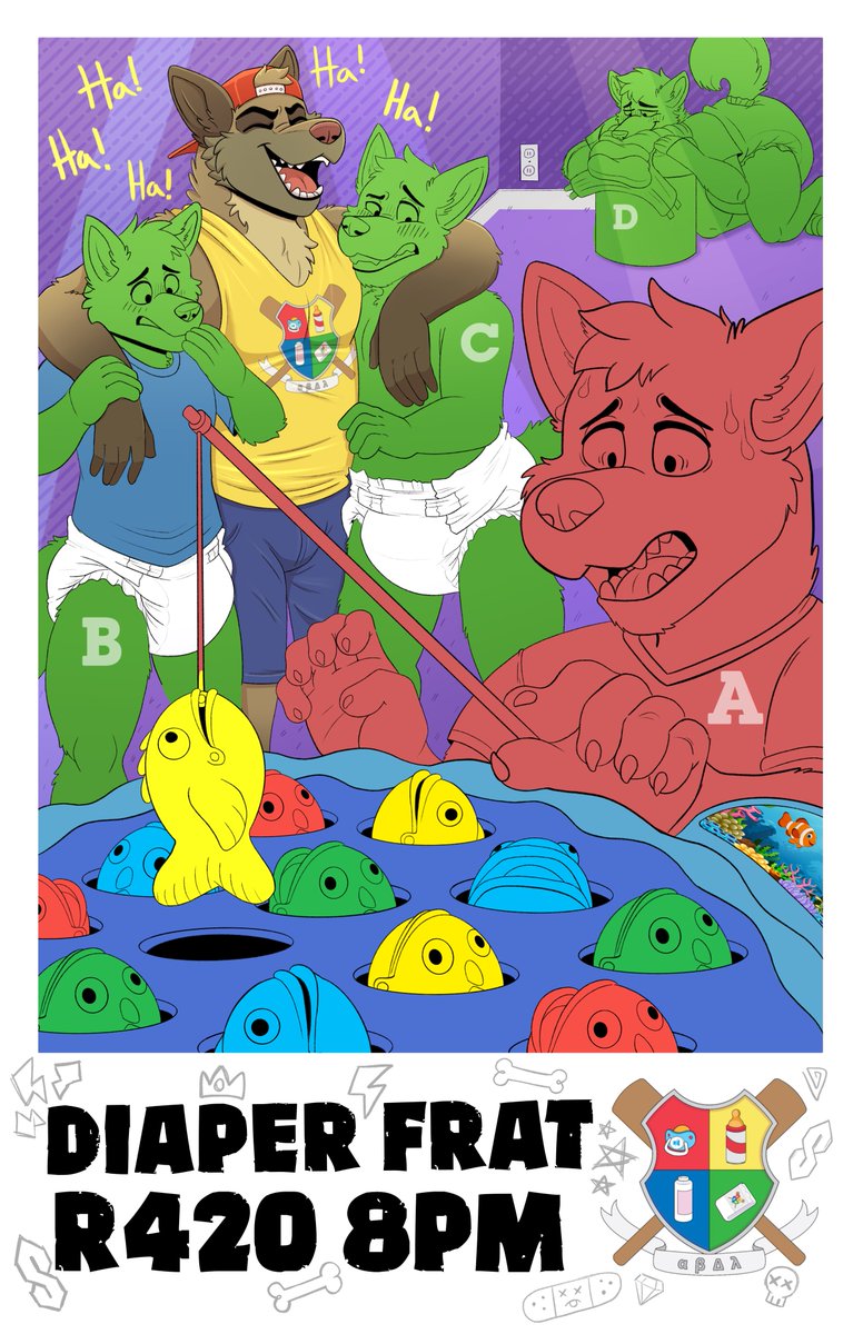 ⭐️ “Baby-Bobber” BFC Diaper Frat YCH FUNDRAISER ⭐️ 

BID HERE:

furaffinity.net/view/61245035/

HEY PLEDGES!
Ready to test your courage at this years Diaper Frat? Your Diaper Frat PREZ CID (@ cidsplayground) Has created a RIGOROUS gauntlet along with his frat officers at BFC this year