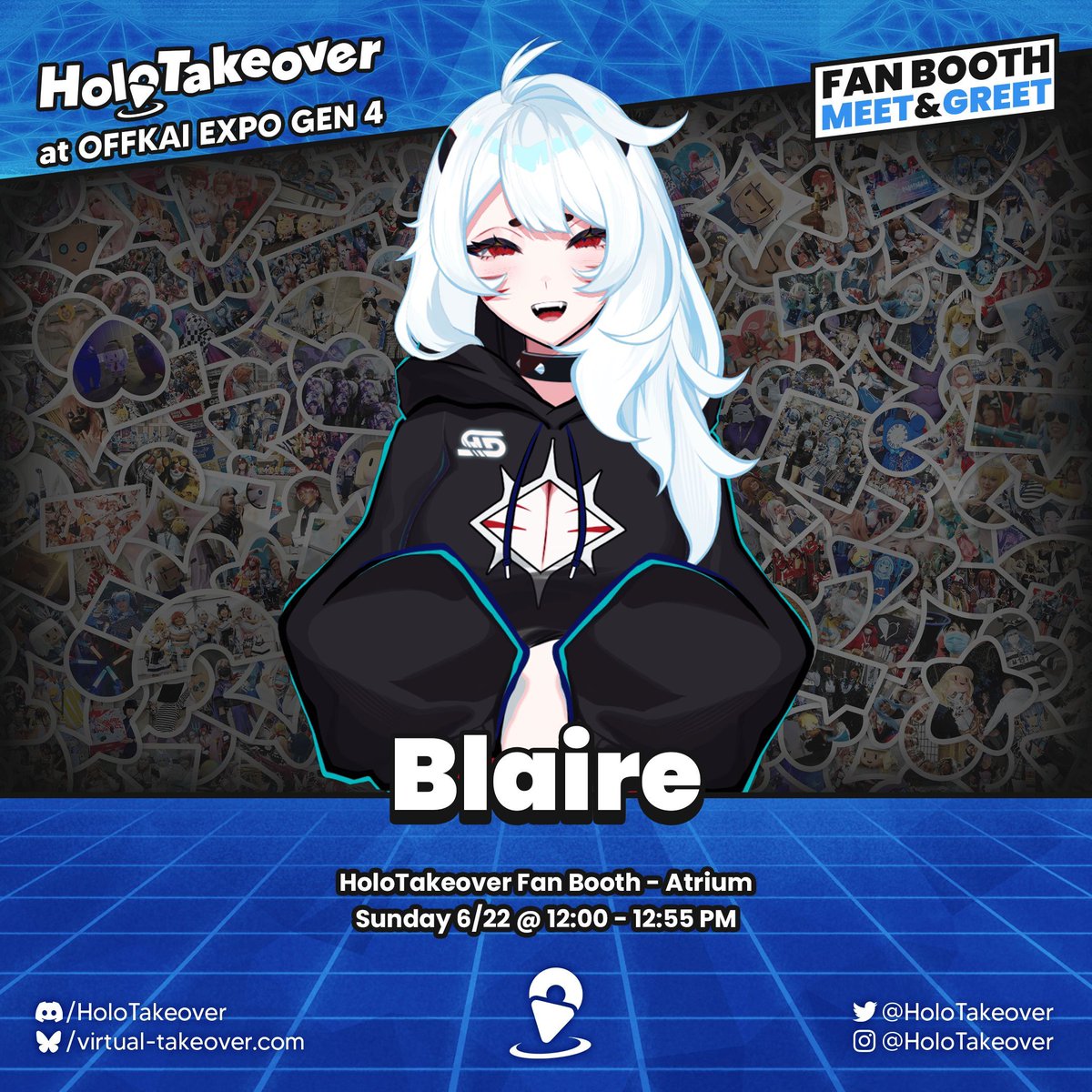 "I'm here for the gamba (you're the gamba ;3c)" 

Gamba and test your #OffKaiGen4 luck with <a href="/BlaireVT/">Blaire ☠️✨ ENVtuber | VGen Comms Closed!</a> at the HoloTakeover Fan Booth on Sunday @ 12PM!
